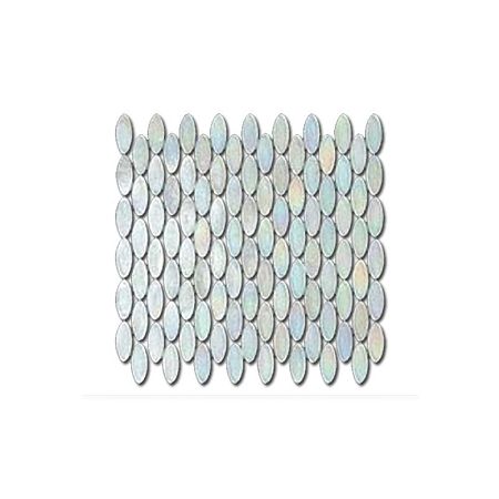 Rose Mosaic Стеклянная мозаика 1,9х4,8 Color Series Ellipse SE03 сетка 300x305 