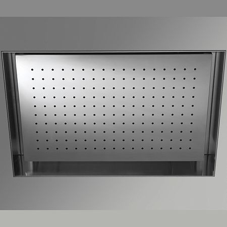 Antonio Lupi Meteo Верхний душ 520x350x110 мм., встраиваемый в потолок, рама нержавеющая сталь, лейка зеркальная сталь