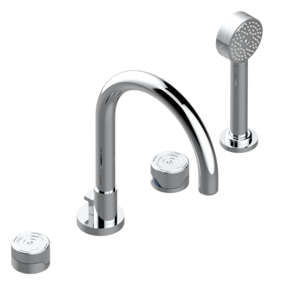 Смеситель для ванны THG Zoom.5 на 4 отв. с высоким изливом СУПЕР ГОЛИАФ