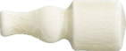 Бордюр Ceramiche Grazia Maison Angolo Finale Ivoire Craquele 2x6,5
