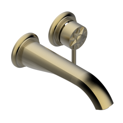 Внешняя часть встраиваемого смесителя THG Mille Nuits - Clear crystal  для раковины с изливом, без сифона