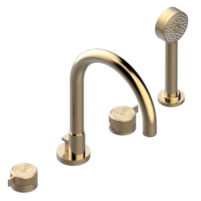 Смеситель для ванны THG Zoom.7 на 4 отв. с высоким изливом СУПЕР ГОЛИАФ