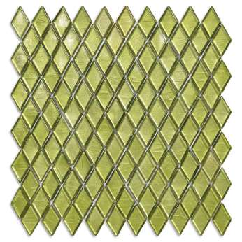 Мозаика Sicis Diamond Olivina 25.9x26.6 см, Gloss,  толщина 4 мм 