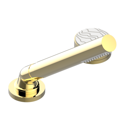 Смеситель THG Yoko Ice устанавливаемый на борту с ручным душем с ручкой одновременной регулировки – потока/температуры