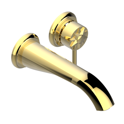 Внешняя часть встраиваемого смесителя THG Mille Nuits - Clear crystal  для раковины с изливом, без сифона