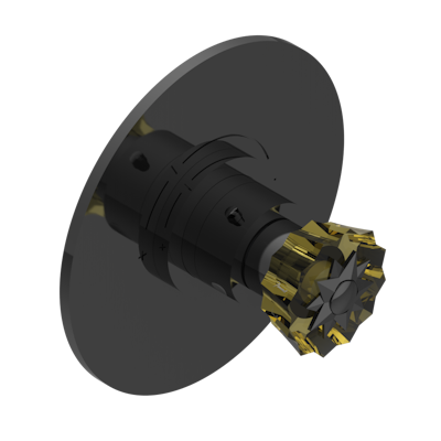 Ручка регулировки  THG Mille Nuits - Champagne crystal с круглой накладкой для термостата THG, арт.5100A 1/2" и 5200A 3/4"