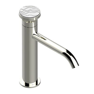 Смеситель для раковины  THG Yoko Ice однорычажный с высоким изливом и донным клапаном