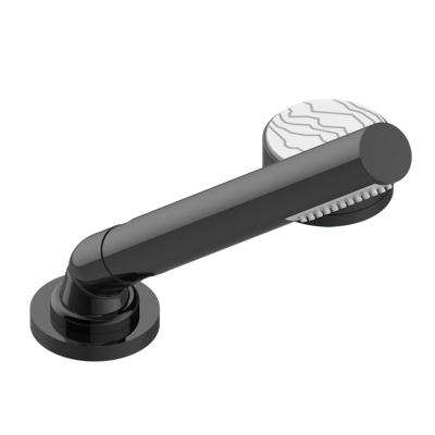 Смеситель THG Yoko Ice устанавливаемый на борту с ручным душем с ручкой одновременной регулировки – потока/температуры