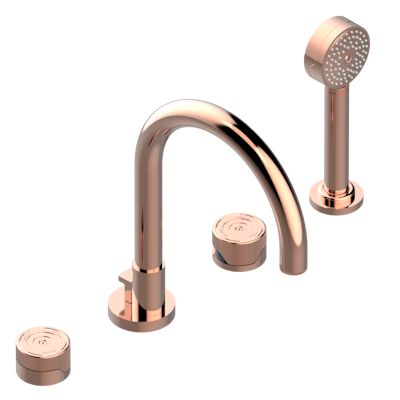 Смеситель для ванны THG Zoom.5 на 4 отв. с высоким изливом СУПЕР ГОЛИАФ