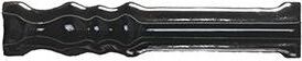 Керамическая плитка Tonalite Diamante Sguscio Interno Battiscopa Nero 2X12 Lucida