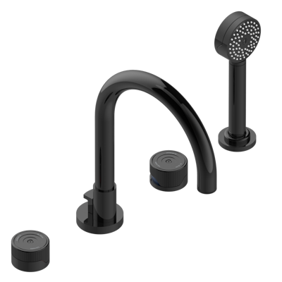 Смеситель для ванны THG Zoom.5 на 4 отв. с высоким изливом СУПЕР ГОЛИАФ