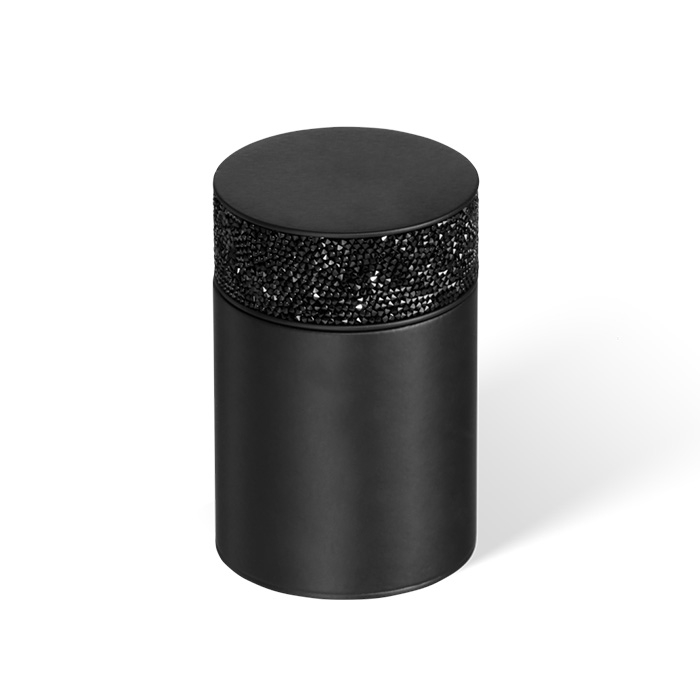 Decor Walther Rocks BMD1 Баночка универсальная 6.5x9.8см, с кристаллами Swarovski, цвет: черный матовый купить в Москве: интернет-магазин StudioArdo