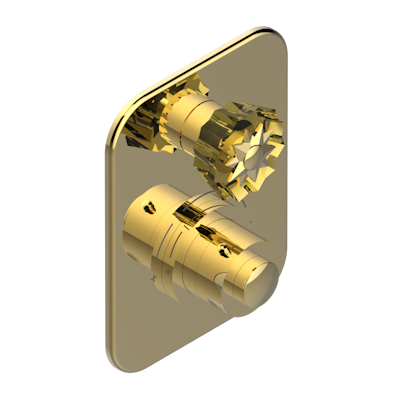 Ручки регулировки THG Mille Nuits - Champagne crystal для термостата THG с вентилем арт.5300AE