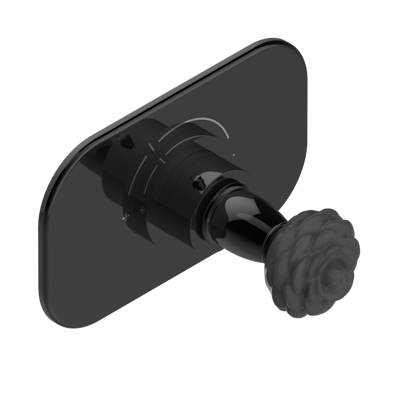 Ручка регулировки для термостата  THG Camelia Black Crystal, арт.5100A 1/2" и 5200A 3/4"
