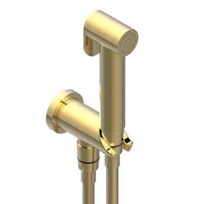 Комплект для гигиенического душа THG Zoom.5: лейка с клапаном, усиленный шланг 1,25м и вывод для шланга со встроенным защитным остановом