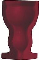 Керамическая плитка Tonalite Diamante Angolo Interno Bordo Bordeaux 2X8 Lucida