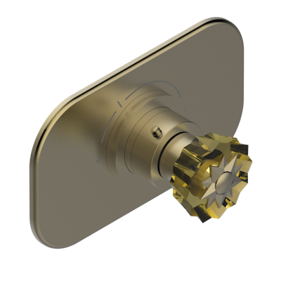 Ручка регулировки THG Mille Nuits - Champagne crystal для термостата THG, арт.5100A 1/2" и 5200A 3/4"