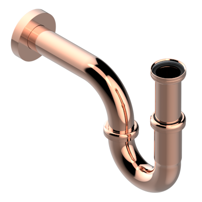 Сифон THG Mille Nuits - Clear crystal регулируемый "P"-образный - высота : от 140 мм до 195 мм