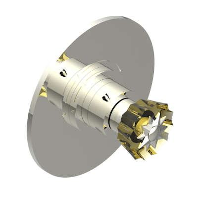 Ручка регулировки  THG Mille Nuits - Champagne crystal с круглой накладкой для термостата THG, арт.5100A 1/2" и 5200A 3/4"