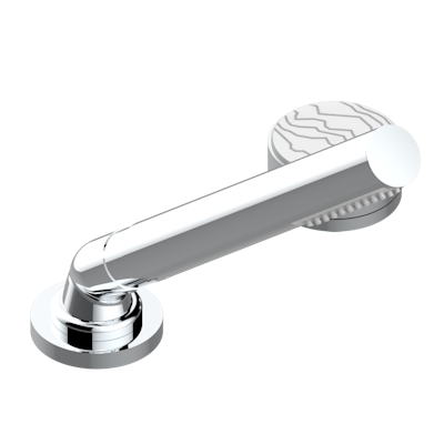 Смеситель THG Yoko Ice устанавливаемый на борту с ручным душем с ручкой одновременной регулировки – потока/температуры