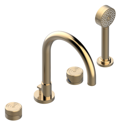 Смеситель для ванны THG Zoom.5 на 4 отв. с высоким изливом СУПЕР ГОЛИАФ