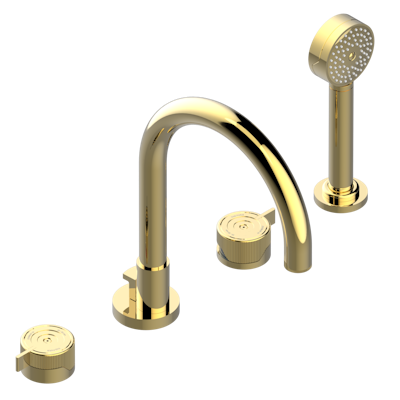 Смеситель для ванны THG Zoom.7 на 4 отв. с высоким изливом СУПЕР ГОЛИАФ