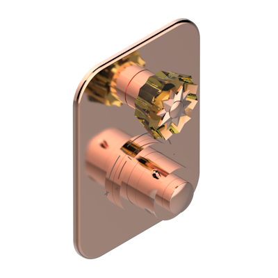 Ручки регулировки THG Mille Nuits - Champagne crystal для термостата THG с вентилем арт.5300AE