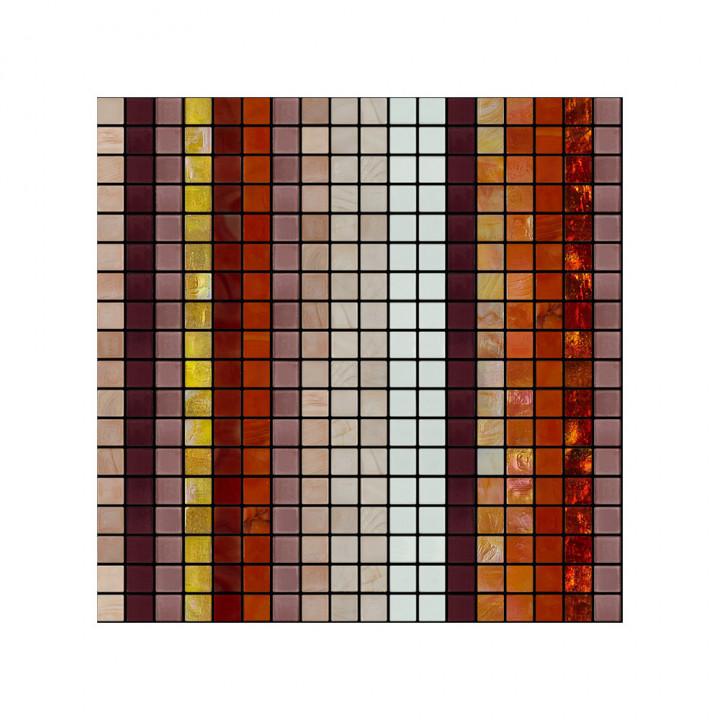 Стеклянная мозаика Art&Natura Stringhe Mosaic Di Fuoco 1 29,5x29,5 купить в Москве: интернет-магазин StudioArdo