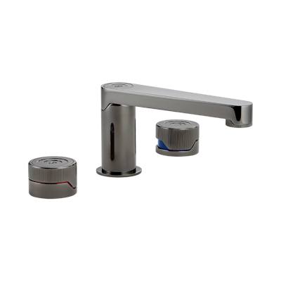 Смеситель для раковины THG Zoom.5 на три отверстия устанавливаемый на борту с донным клапаном