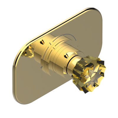 Ручка регулировки THG Mille Nuits - Champagne crystal для термостата THG, арт.5100A 1/2" и 5200A 3/4"