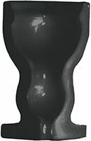 Керамическая плитка Tonalite Diamante Angolo Interno Bordo Nero 2X8 Lucida