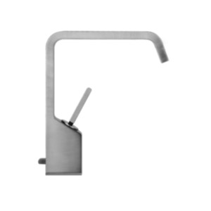 Gessi, Rettangolo XL, смеситель для раковины с донным клапаном на 1/4", отделка черная