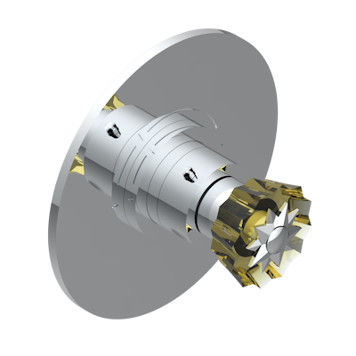 Ручка регулировки  THG Mille Nuits - Champagne crystal с круглой накладкой для термостата THG, арт.5100A 1/2" и 5200A 3/4"