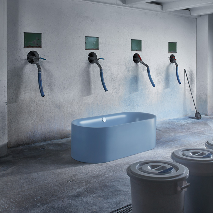 BetteLux Oval Silhouette Ванна отдельностоящая овальная 180x80x45 см, (для удлиненного слива-перелива), цвет blue satin 418 купить в Москве: интернет-магазин StudioArdo
