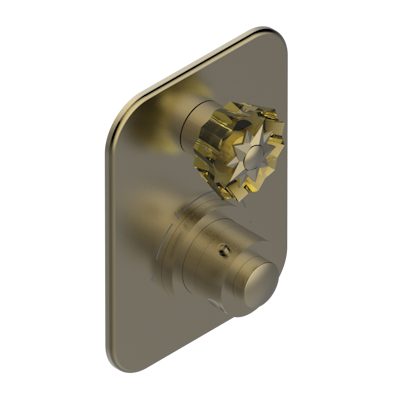 Ручки регулировки THG Mille Nuits - Champagne crystal для термостата THG с вентилем арт.5300AE