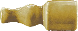 Вставка Ceramiche Grazia Epoque Angolo Finale Diamantato Mustard Craquele 2x6,5