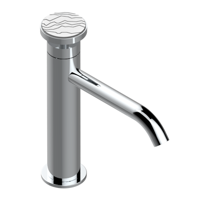 Смеситель для раковины  THG Yoko Ice однорычажный с высоким изливом и донным клапаном