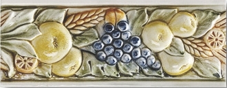 Бордюр Ceramiche Grazia Boiserie Robbiana Decorato Beige Craquele 8x20