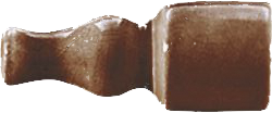 Вставка Ceramiche Grazia Epoque Angolo Finale Diamantato Caramel Craquele 2x6,5