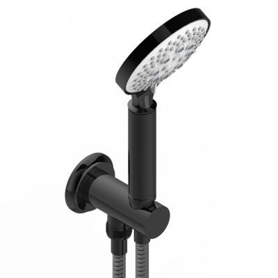 Душ ручной THG Mille Nuits - Clear crystal стильный встраиваемый в стену, шланг и патрубок для душа с крючком