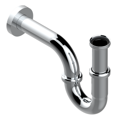 Сифон THG Mille Nuits - Clear crystal регулируемый "P"-образный - высота : от 140 мм до 195 мм