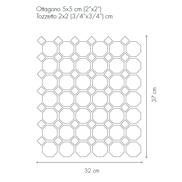 Керамогранит Etruria Design XXS Ottagono 5 Su Rete Ottagono E Tozzetto Perla 32x37 купить в Москве: интернет-магазин StudioArdo