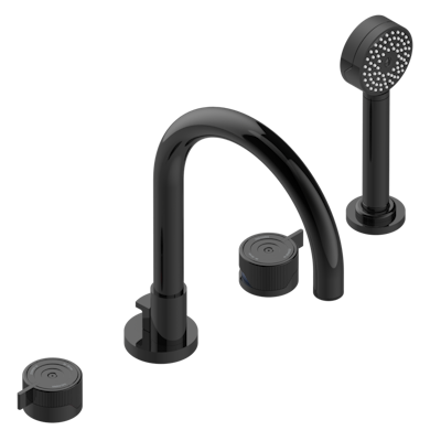 Смеситель для ванны THG Zoom.7 на 4 отв. с высоким изливом СУПЕР ГОЛИАФ