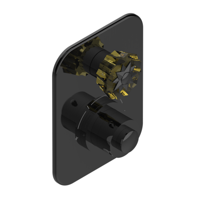 Ручки регулировки THG Mille Nuits - Champagne crystal для термостата THG с вентилем арт.5300AE