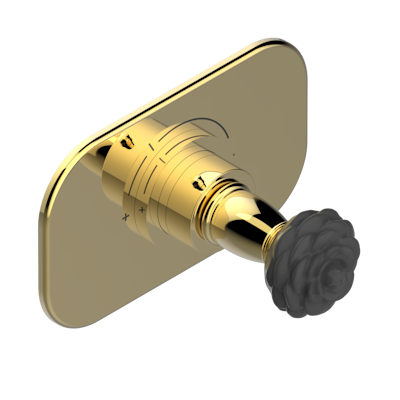 Ручка регулировки для термостата  THG Camelia Black Crystal, арт.5100A 1/2" и 5200A 3/4"