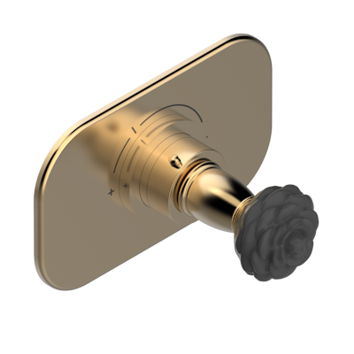 Ручка регулировки для термостата  THG Camelia Black Crystal, арт.5100A 1/2" и 5200A 3/4"