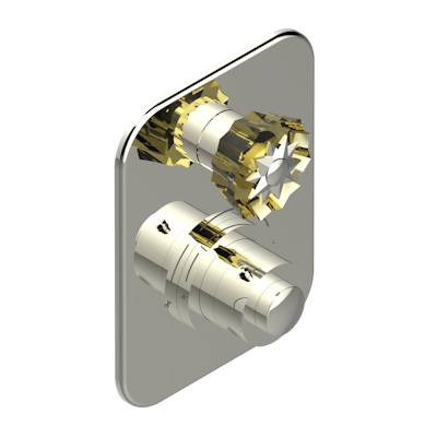 Ручки регулировки THG Mille Nuits - Champagne crystal для термостата THG с вентилем арт.5300AE