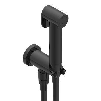 Комплект для гигиенического душа THG Zoom.5: лейка с клапаном, усиленный шланг 1,25м и вывод для шланга со встроенным защитным остановом