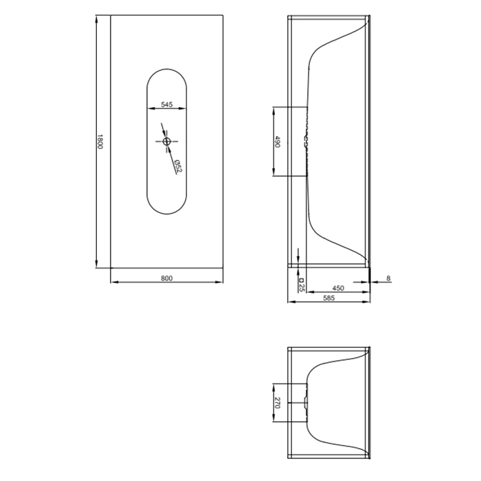 BETTE Lux Shape Каркас для ванны 3452 180x80см с панелью под слив, цвет/структура розовая тонкая матовая структура 818 купить в Москве: интернет-магазин StudioArdo