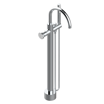 Смеситель для ванны THG Yoko Ice свободностоящий с ручным душем с защитой от жёсткой воды